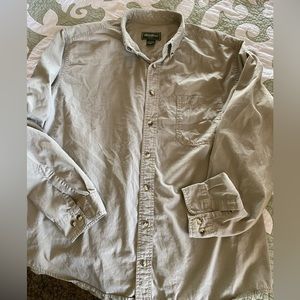 Eddie Bauer XL Tall khaki l/s shirt LNC